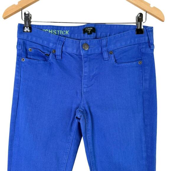 J.Crew Matchstick Stretch Denim‎ Crop Jeans in Royal Blue, Size 26 - Picture 3 of 11